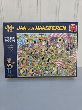 Jan van Haasteren Pop Festival 1000 Piece Jigsaw Puzzle Complete